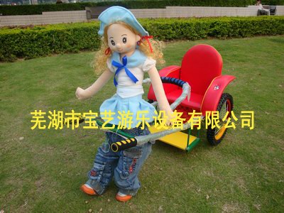 供应游乐设备机器人拉车游艺机